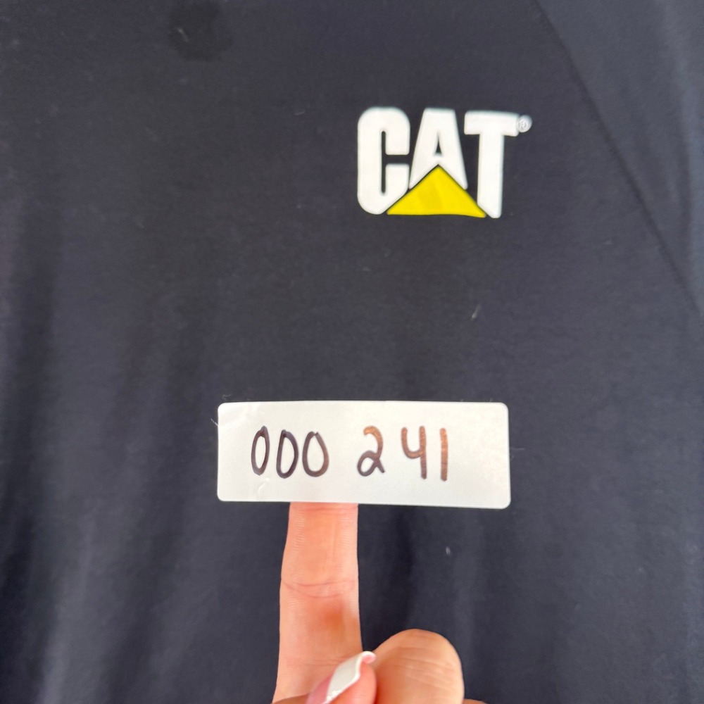 CAT Caterpillar Shirt Mens Small Black Sport-Tek Performance Workwear T-Shirt L - Picture 8 of 8